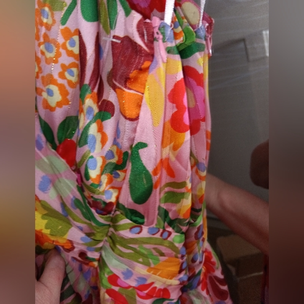 Nwt BTFL-life Vibrant Floral Halter High-Low Dress Multi Size M - Picture 8 of 12